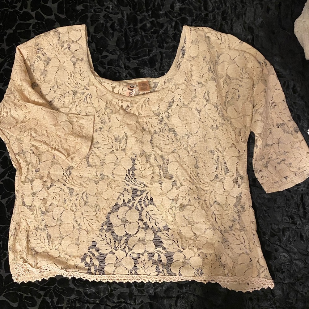 Lace crop top